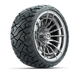 14" GTW Boost Wheels Chrome and Maverick Low Profile & All Terrain Tires - 205/35-R14 Maverick Low-Profile – product view