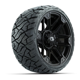 14" GTW Graffiti Wheels Gloss Black and Maverick Low Profile & All Terrain - 205/35-R14 Maverick Low-Profile – product view
