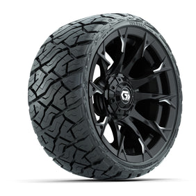 14" GTW Diablo Wheels Machined Gloss Black and Maverick Low Profile & All - 205/35-R14 Maverick Low-Profile – product view