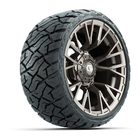14" GTW Vandal Wheels Machined Satin Bronze and Maverick Low Profile & All - 205/35-R14 Maverick Low-Profile – product view