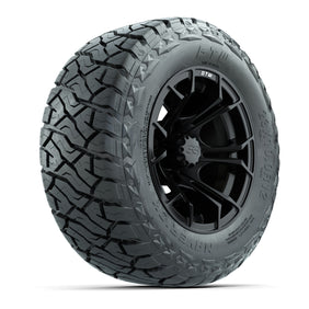 12" GTW Spyder Wheels Matte Black and Maverick Low Profile & All Terrain - 215/40-R12 Maverick Low-Profile – product view