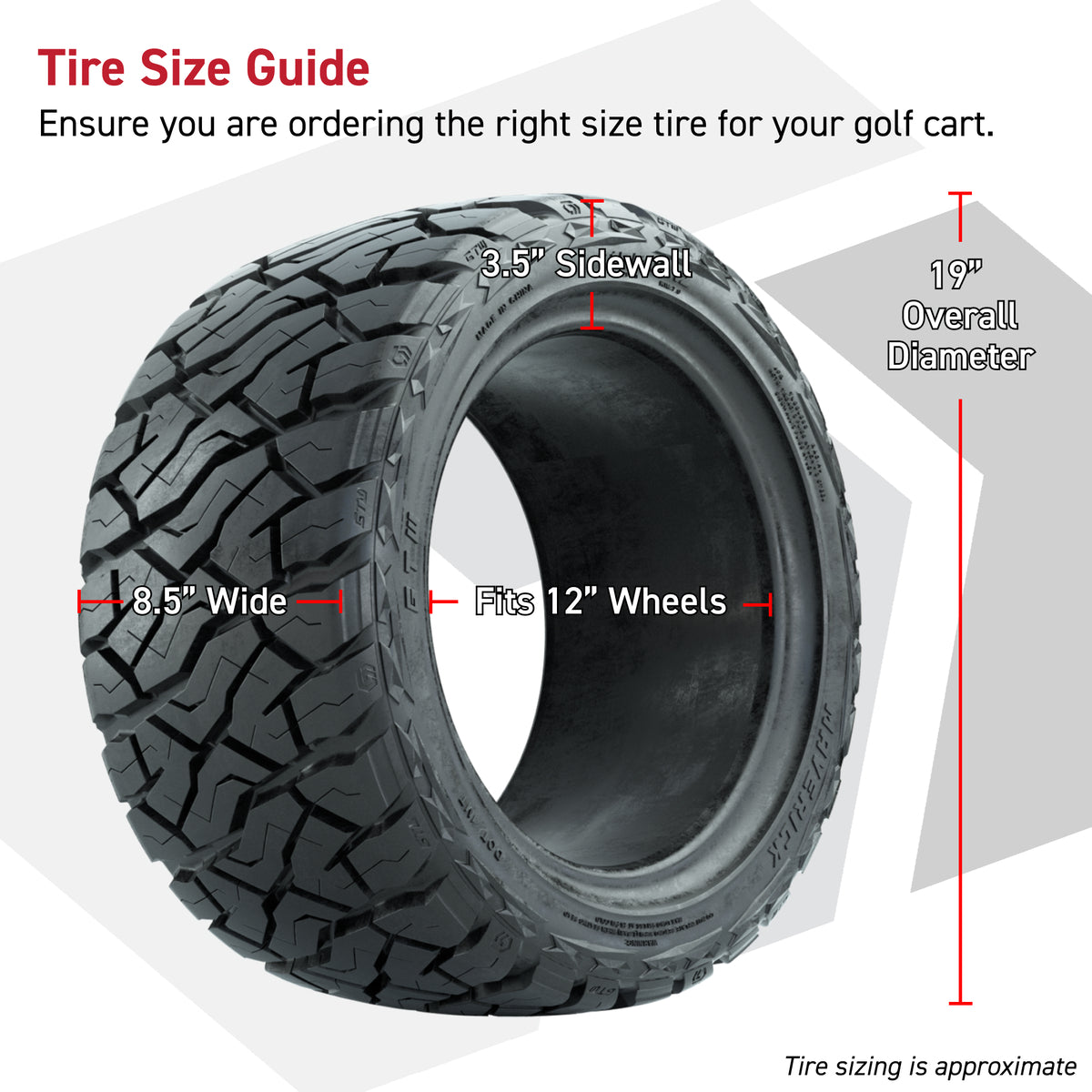 12" GTW Stealth Wheels Gloss Black and Maverick Low Profile & All Terrain Tires Combo Set of 4