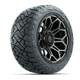 14" GTW Bravo Wheels Matte Bronze and Maverick 23x10.00-R14 All Terrain Tires Set of 4