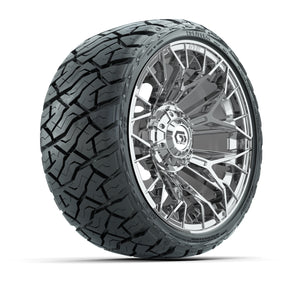 14" GTW Stellar Wheels Chrome and Maverick Low Profile & All Terrain Tires - 205/35-R14 Maverick Low-Profile – product view