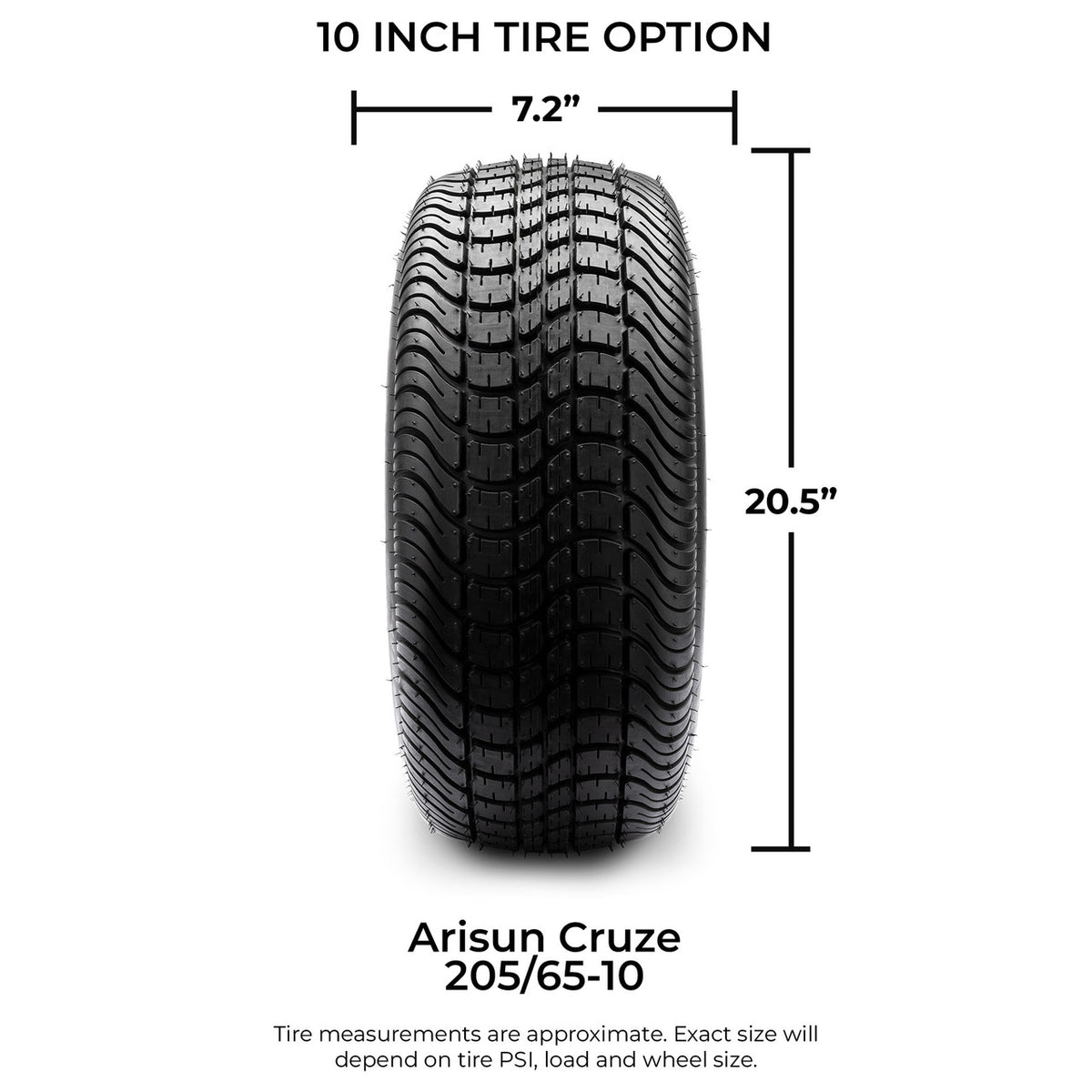 10" MODZ Ambush Glossy Black - Tire and Wheel Combo