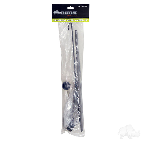 Windshield Wiper, Manual, 13" DOT Legal – wiper in packaging
