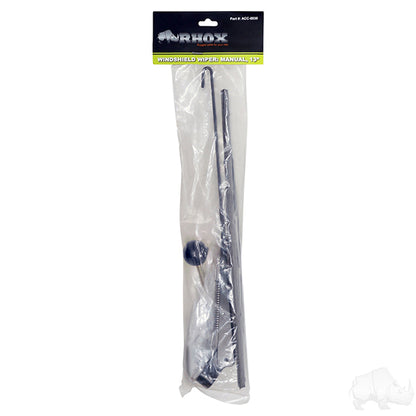 Windshield Wiper, Manual, 13" DOT Legal – wiper in packaging