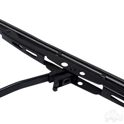 Windshield Wiper, Manual, 13" DOT Legal – wiper blade and arm, close-up