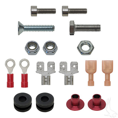 Speedometer, Multi Function, Universal, w/o Motor Temperature Sensor – mounting hardware and terminals, alternate view