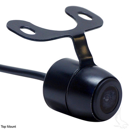 Rearview Camera Package for LSV, Flush Mount Camera and 4.3" Dash Mount Color Display – camera with top mount bracket