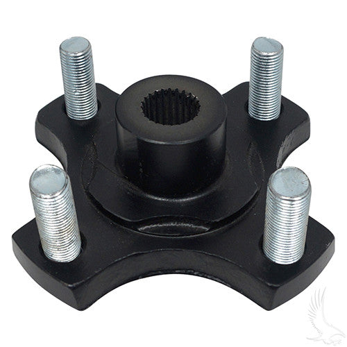Rear Hub, Electric, E-Z-Go RXV 08+ – rear hub with studs, angled view