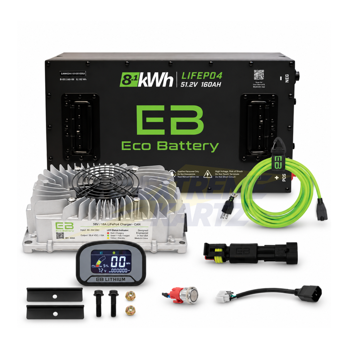 Eco Battery 48v 160ah Lithium Bundle Kit