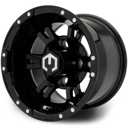 10" MODZ Ambush Glossy Black - Tire and Wheel Combo