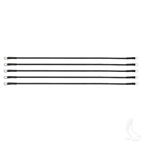 Battery Cable, PACK OF 5, 26" 6 Gauge Black – battery cables, set of 5