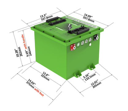 Bolt Energy 48V 60Ah FLEET Golf Cart Lithium Battery Bundle - Professional or Standard Kit