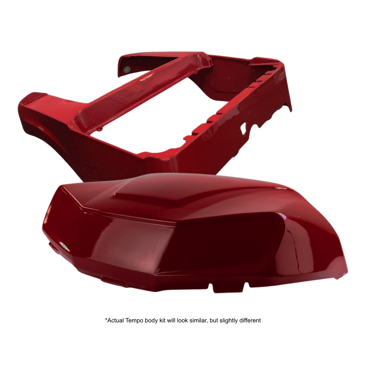 DoubleTake Club Car Tempo Factory Body Kit - Burgundy – product view