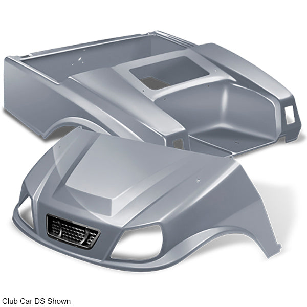 EZGO TXT DoubleTake Titan Body Kit - Silver – product view