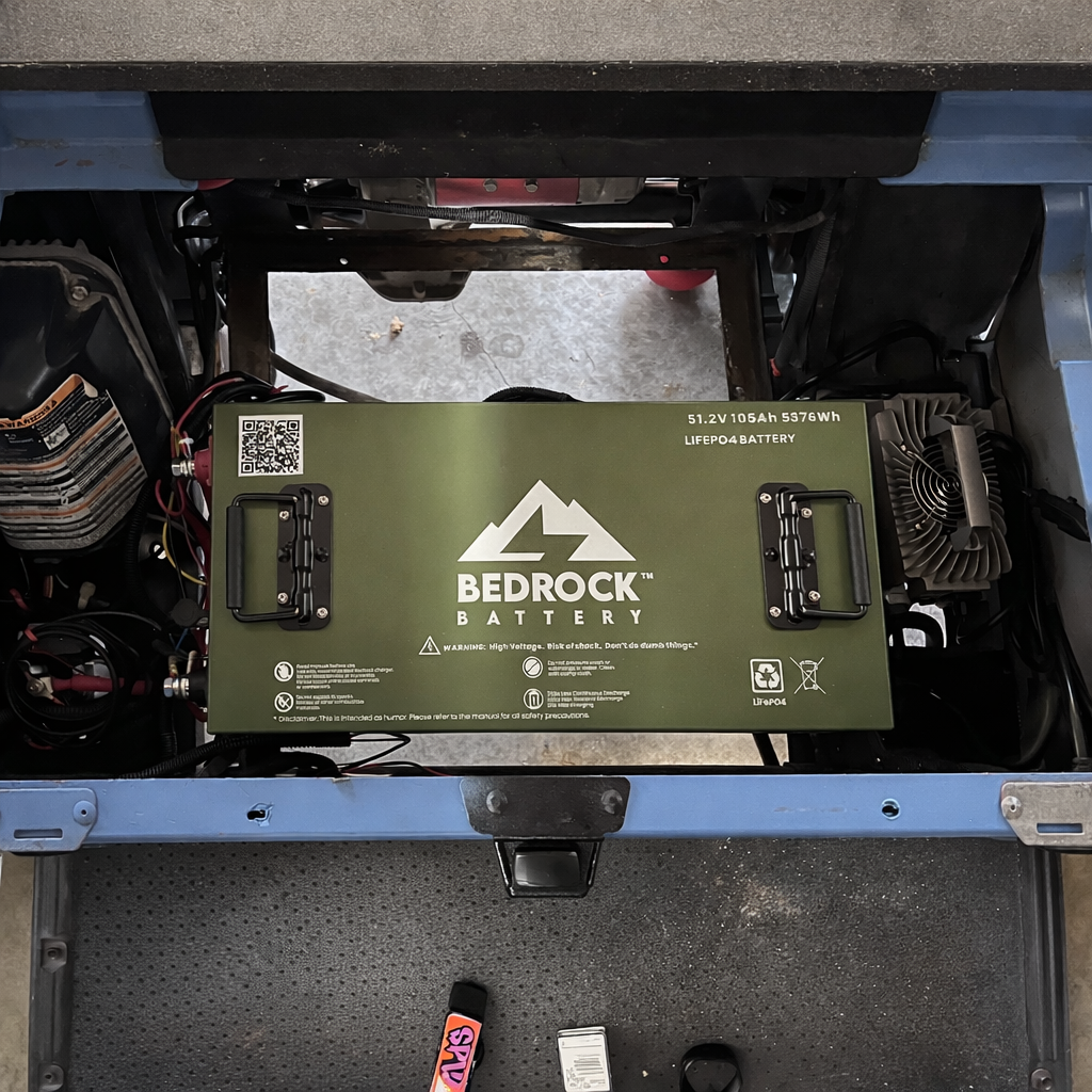 TXT 48v 105ah Slim Bedrock battery installed 