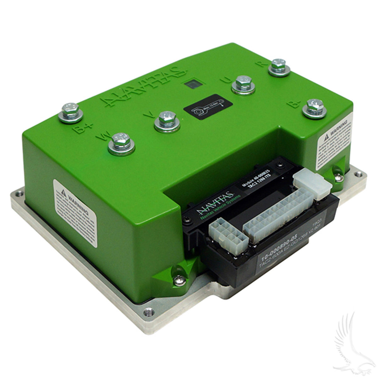 Navitas EZGO ITS 48V 5kW 600a AC Conversion Kit - Replaces 1268 W/ITS SEPEX – AC controller, angled view