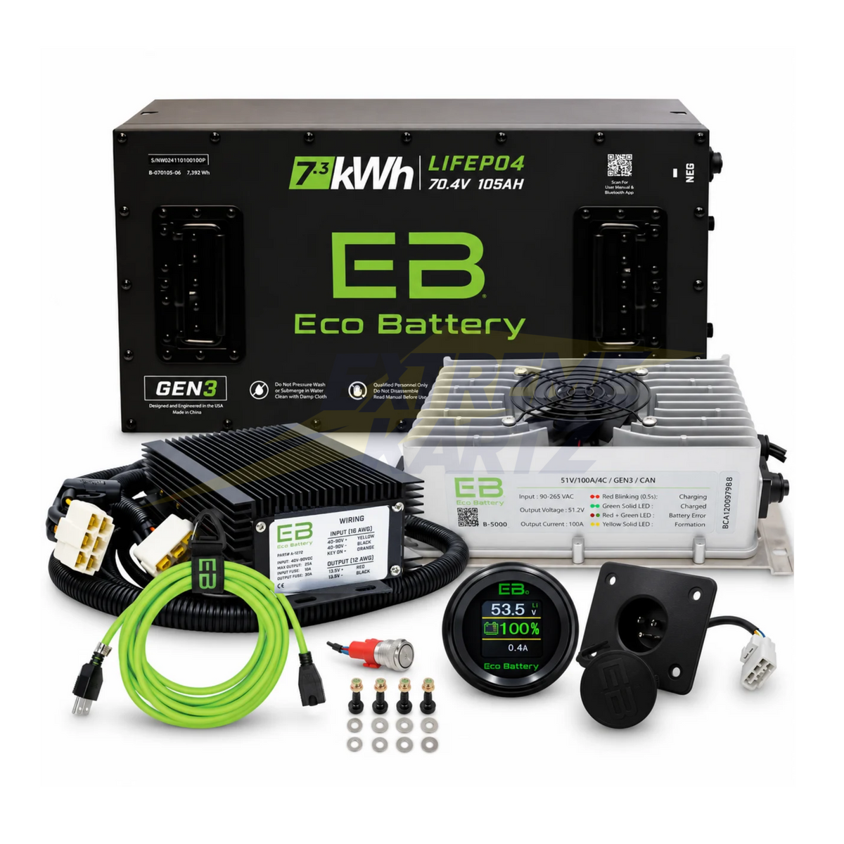 Eco Battery 70V 105Ah Lithium Battery Bundle