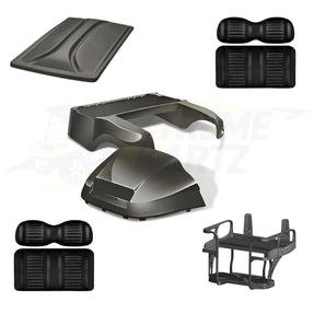 Precedent Factory Style 5pc Upgrade Kit:
Doubletake Body Kit - Graphite
Doubletake Extreme Seat -Black/Black
Doubletake 80