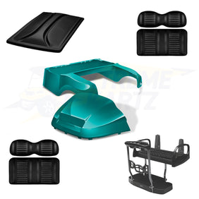 Club Car Precedent Factory Style 5pc Upgrade Kit - Teal - Max 5 / Black/Black / Black – product view