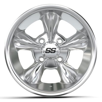 GTW Godfather Wheel, 12X7 Chrome – wheel, front view