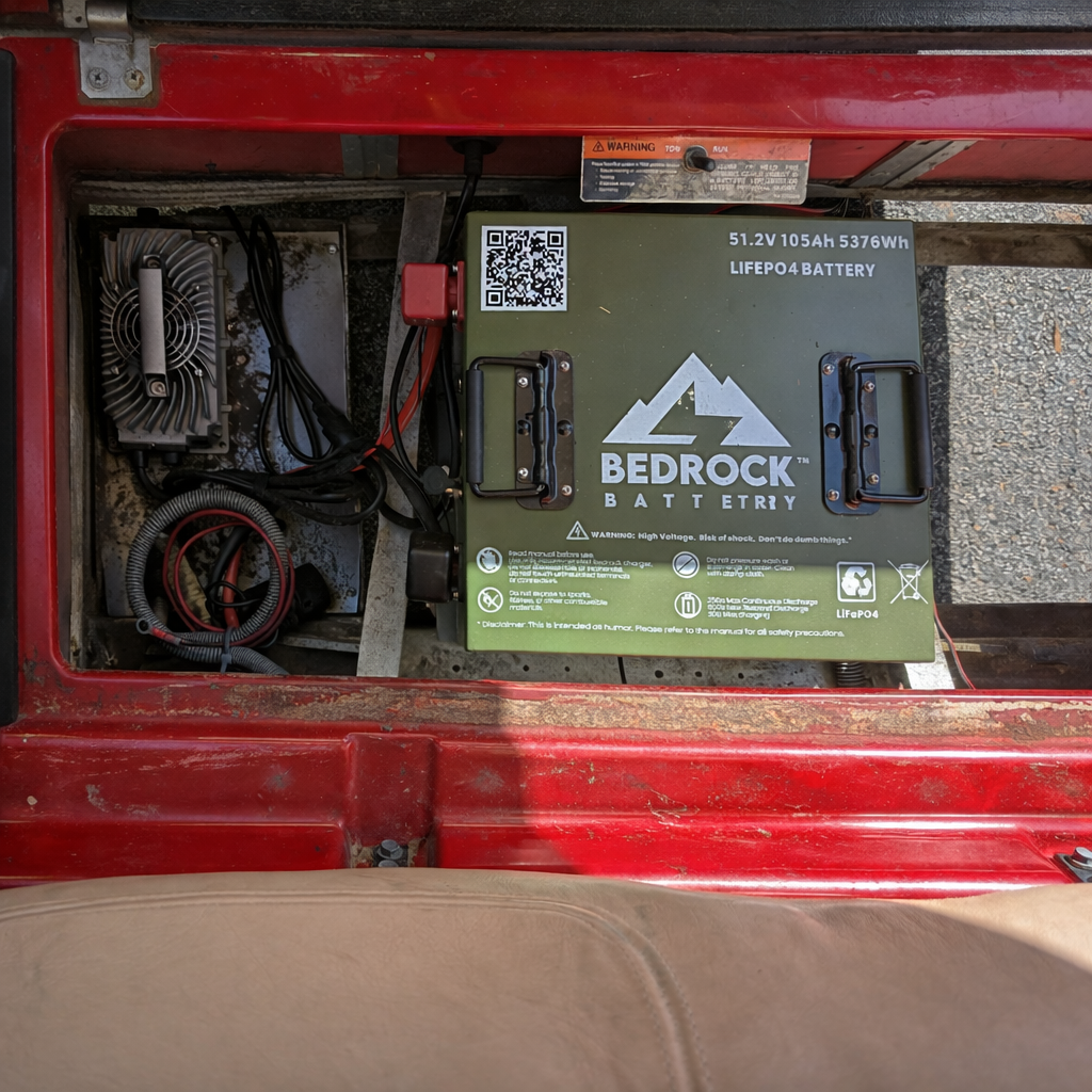 DS Compact 48v 105ah Bedrock Battery Installed 