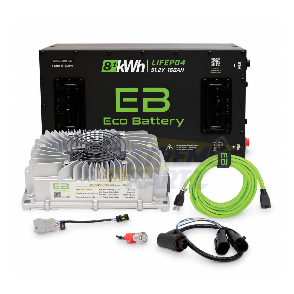 Eco Battery 48v 160ah Lithium Bundle Kit