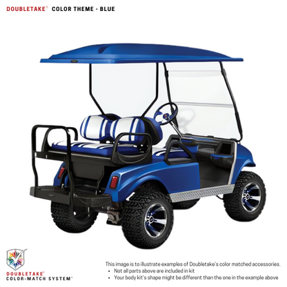 Doubletake Body Kit - Blue
Doubletake Extreme Seat -Black/Blue
Doubletake 80" Top - Blue
Doubletake Rear Seat Kit - Max5 (without cupholder)