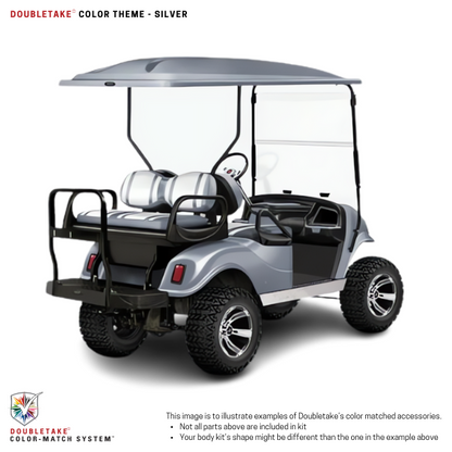 Doubletake Body Kit - Silver
Doubletake Seat -White/Silver
Doubletake 80" Top - Silver
Doubletake Rear Seat Kit - Max5 (without cupholder)