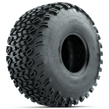 Tire, 22X11.00-8 2PR Desert – tire, angled view