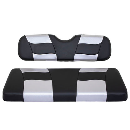 Blk Carb/Silv Carb Riptide Two-Tone Rear Seat Cushion Set – additional product view