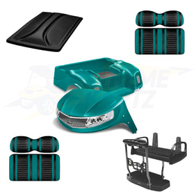 EZGO TXT Phoenix 5pc Upgrade Kit - Teal - Max 5 / Black/Teal / Black – product view