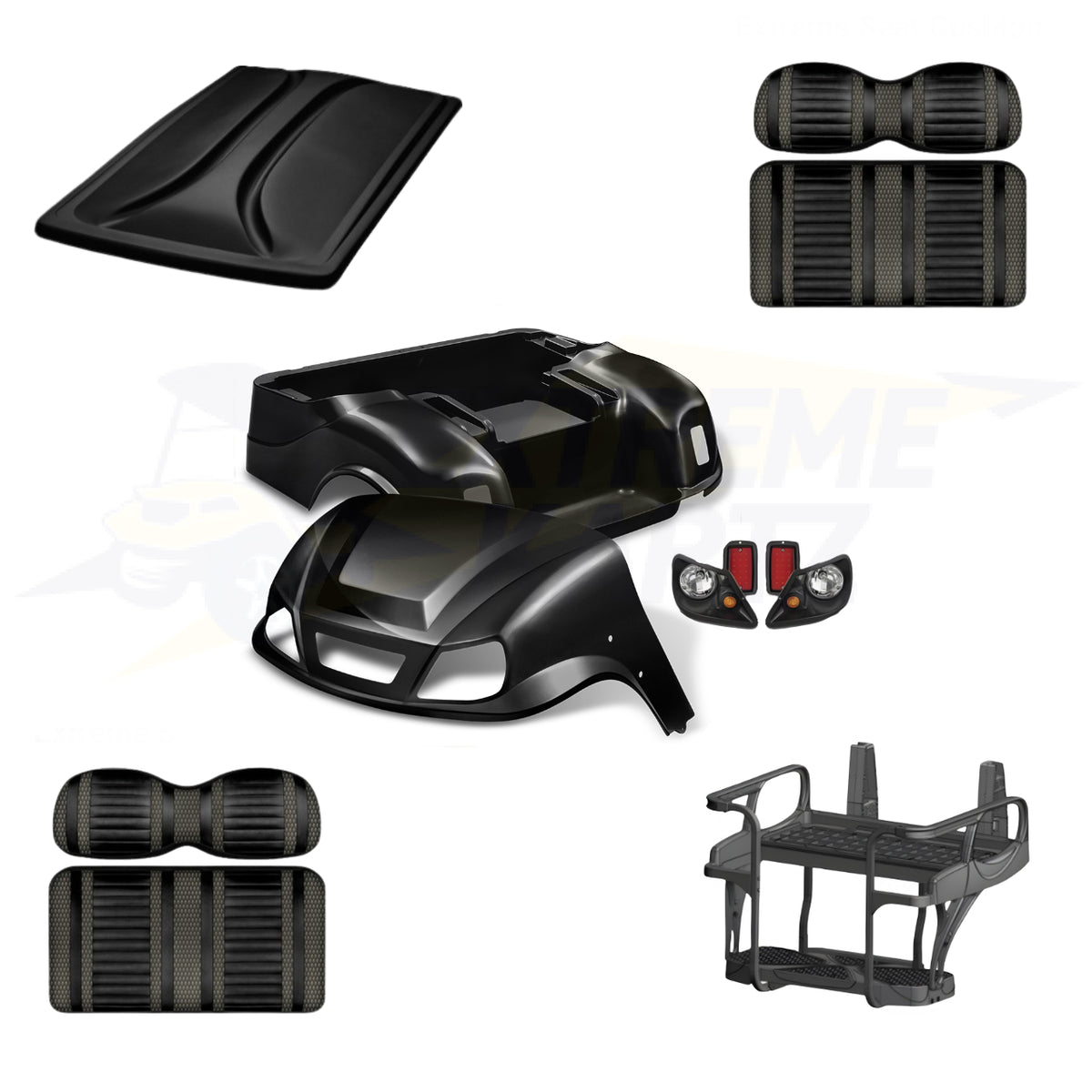 EZGO TXT Titan 5pc Upgrade Kit - Black - Max 6 Helix / Black/Graphite – product view