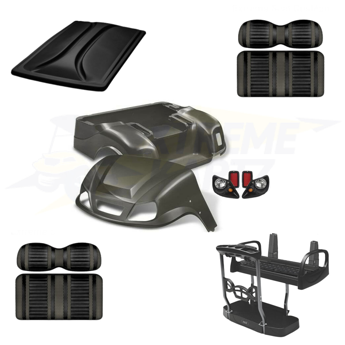 EZGO TXT Titan 5pc Upgrade Kit - Graphite - Max 5 / Black/Graphite / Black – product view