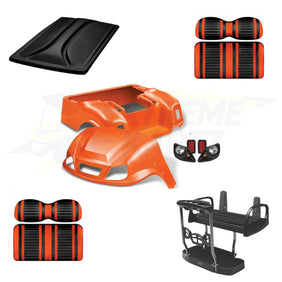 EZGO TXT Titan 5pc Upgrade Kit - Orange - Max 5 / Black/Orange / Black – product view