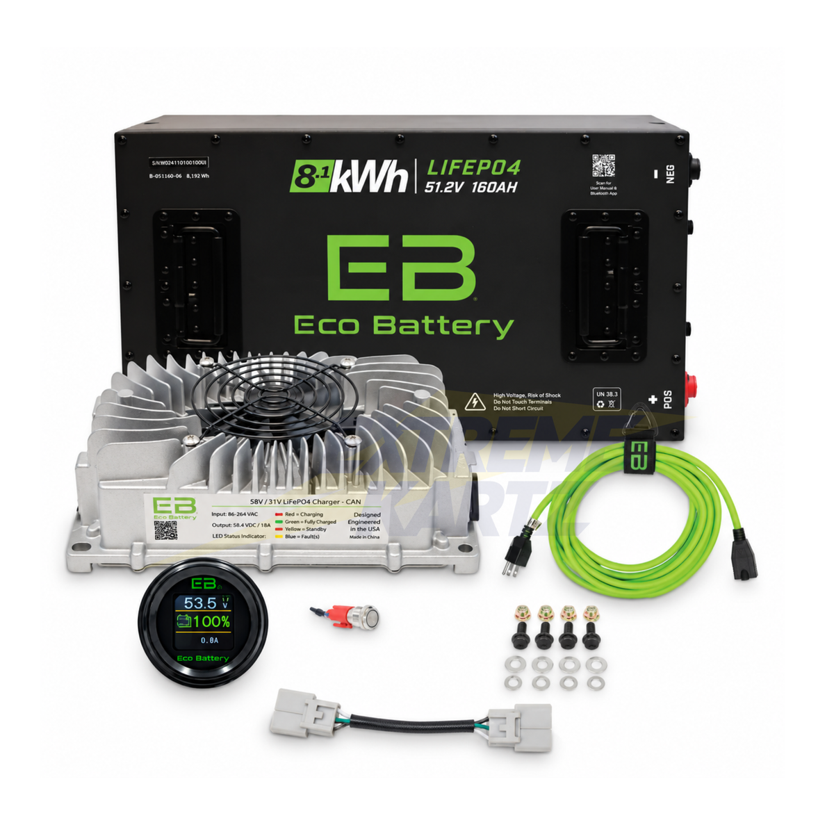Eco Battery 48v 160ah Lithium Bundle Kit