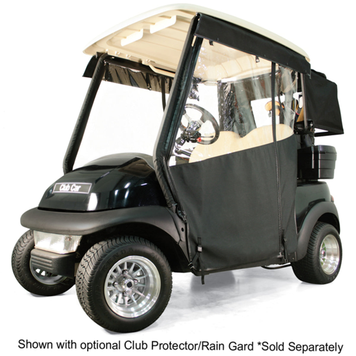 RedDot Chameleon 2 Passenger Track Style Black Enclosure - Club Car