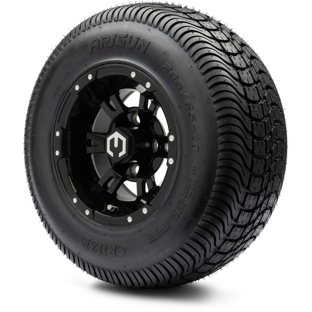 10" MODZ Ambush Glossy Black - Tire and Wheel Combo