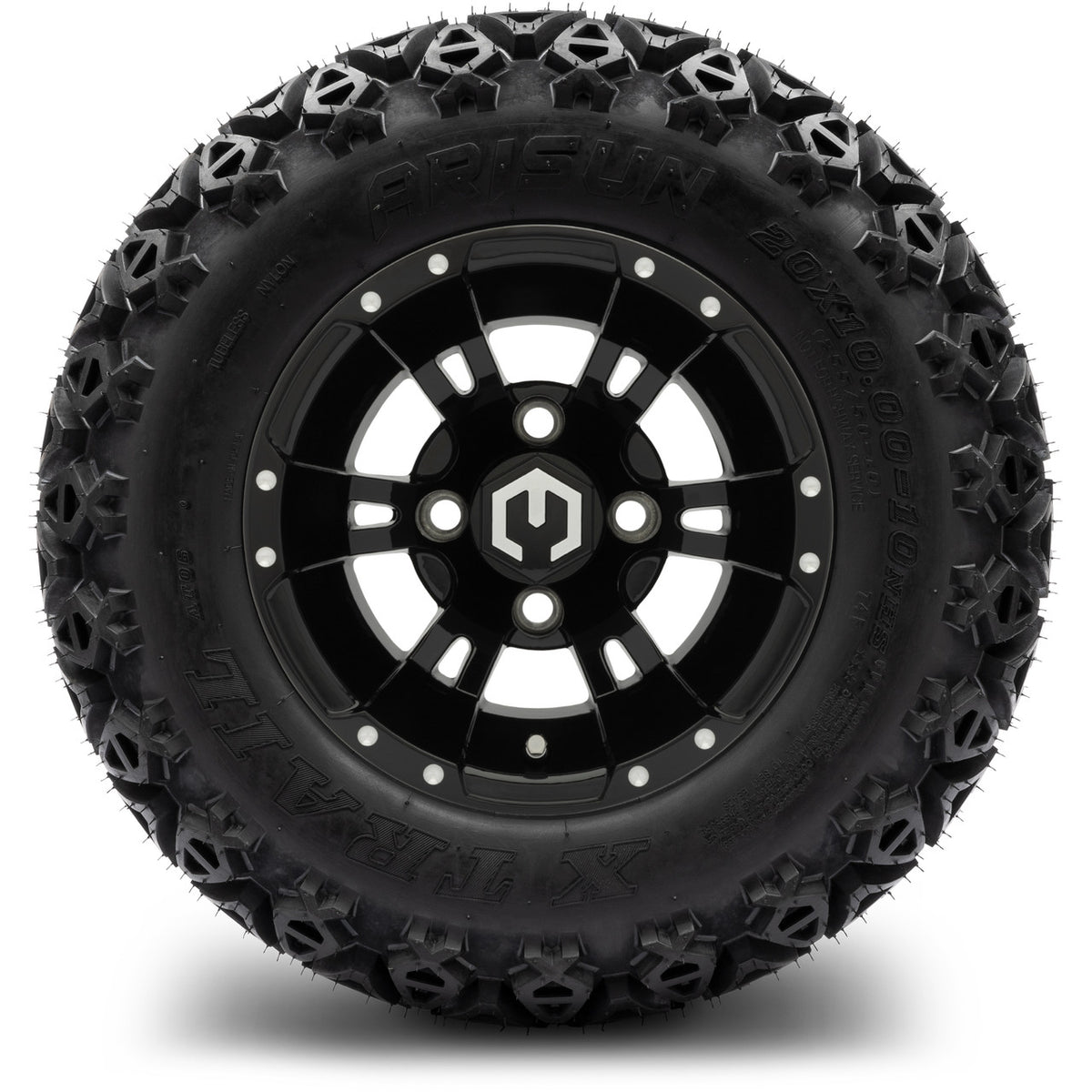 10" MODZ Ambush Glossy Black - Tire and Wheel Combo
