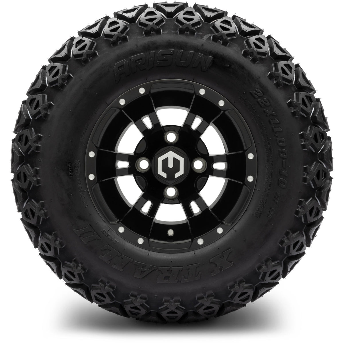 10" MODZ Ambush Glossy Black - Tire and Wheel Combo