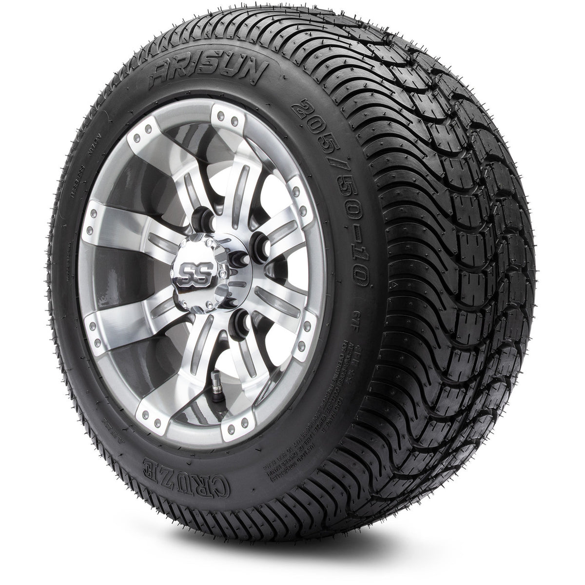 10" MODZ Tempest Gunmetal - Tire and Wheel Combo