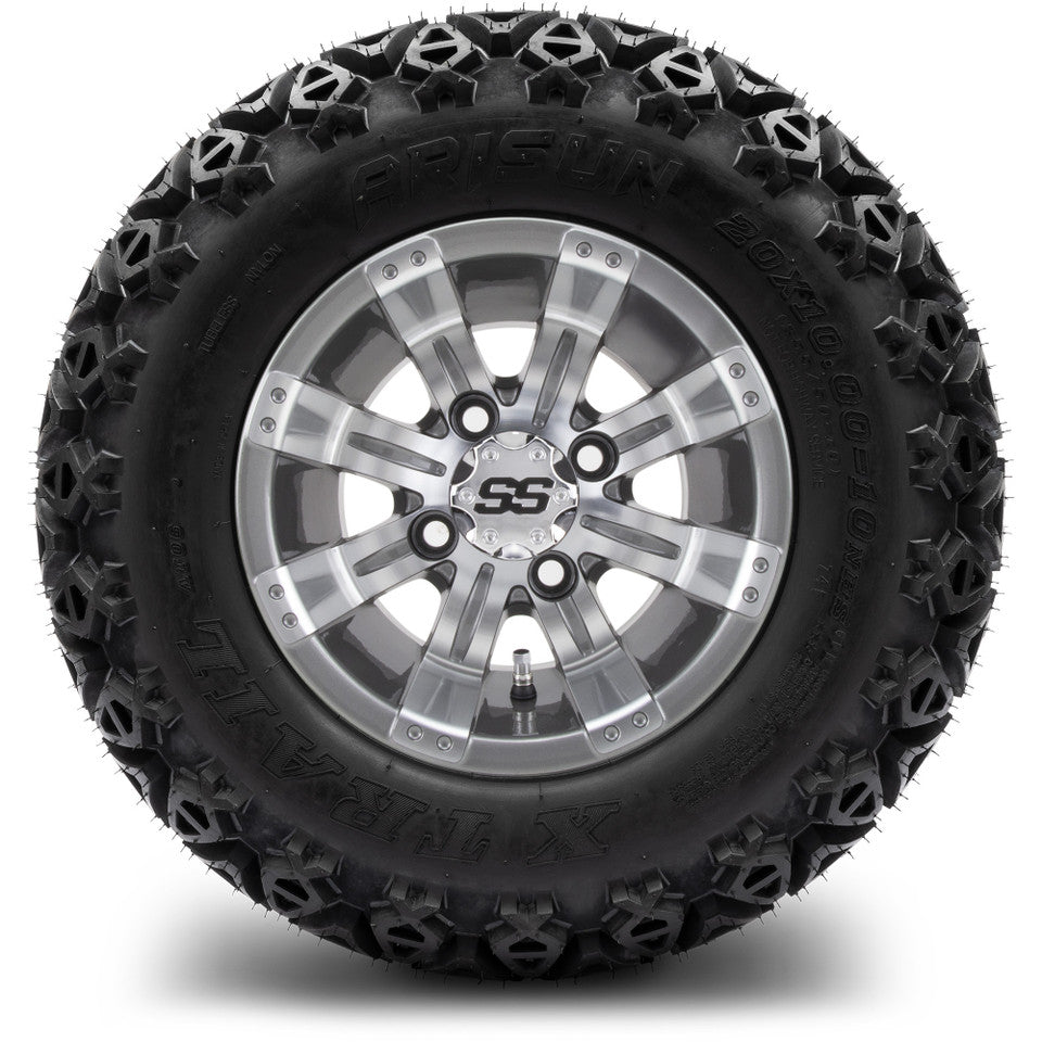 10" MODZ Tempest Gunmetal - Tire and Wheel Combo