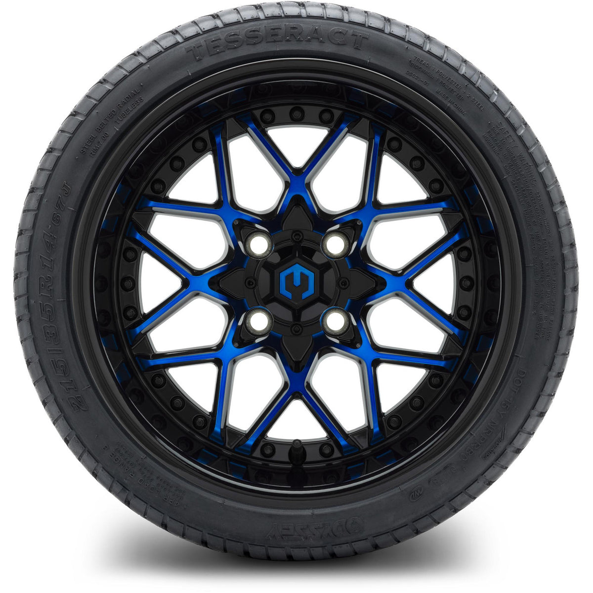 14" MODZ Formula Blue - Tire and Wheel Combo