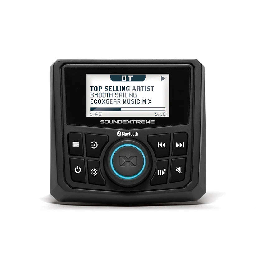 SoundExtreme Marine Gauge Radio + Pair 6.5" Speakers by EcoXGear