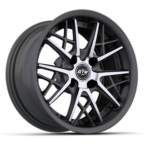 Axis Street, 14X7, Matte Gray/ Matte Machine – wheel, angled view