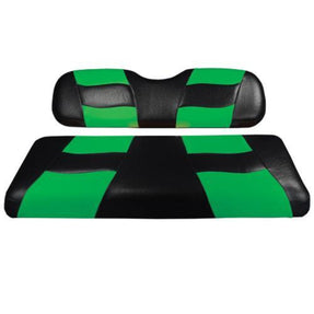 RIPTIDE Blk/LimeCool Green Two-Tone Front Seat Covers DS – additional product view