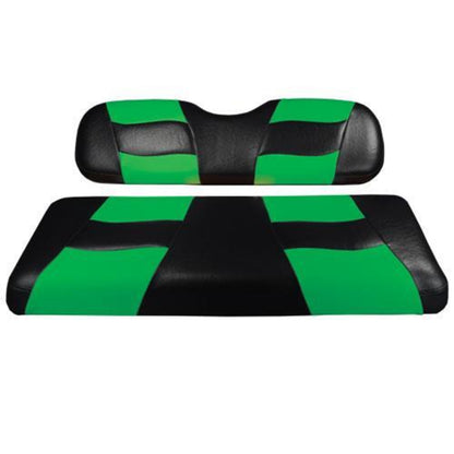 RIPTIDE Blk/LimeCool Green Two-Tone Front Seat Covers DS – additional product view