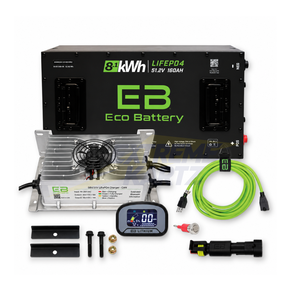 Eco Battery 48v 160ah Lithium Bundle Kit